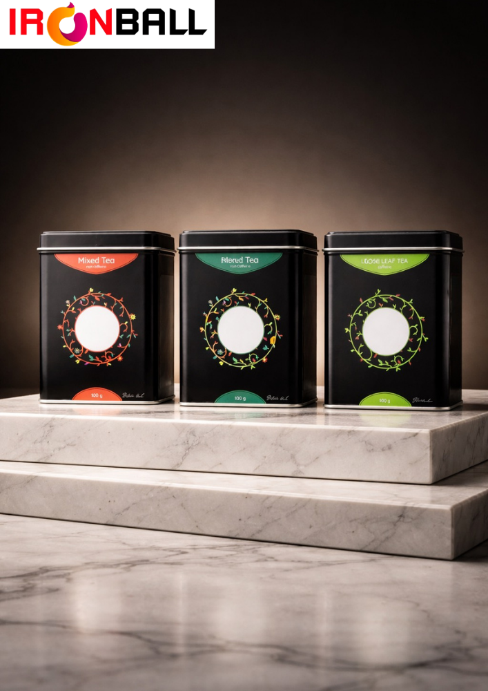 กระปุกเหล็ก ทรงสี่เหลี่ยม