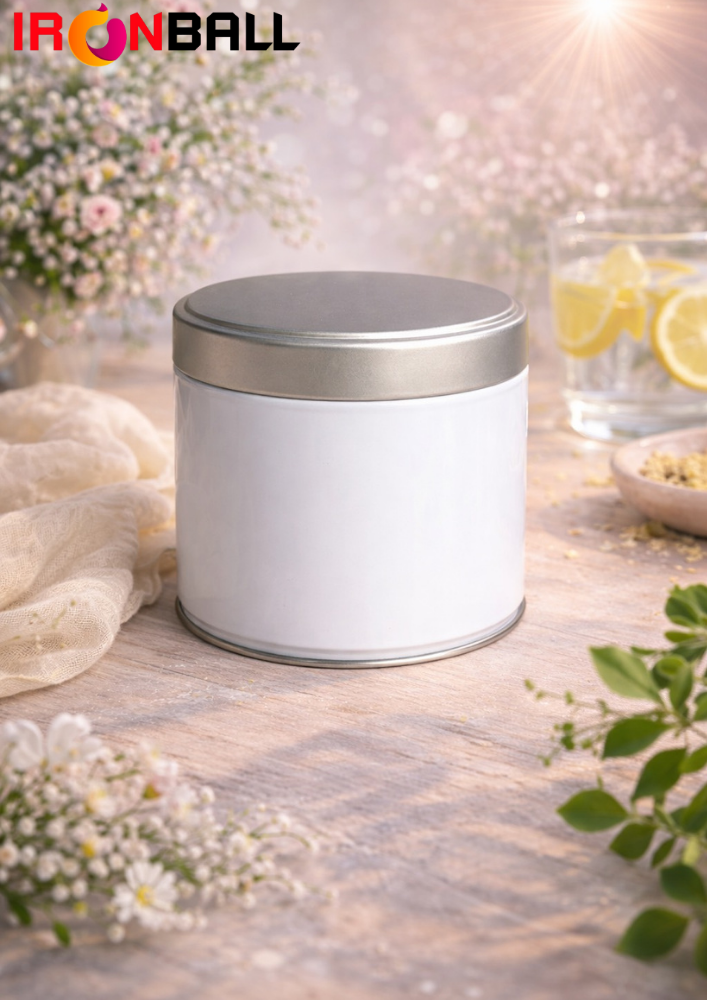 กระปุกเหล็ก ทรงกลม