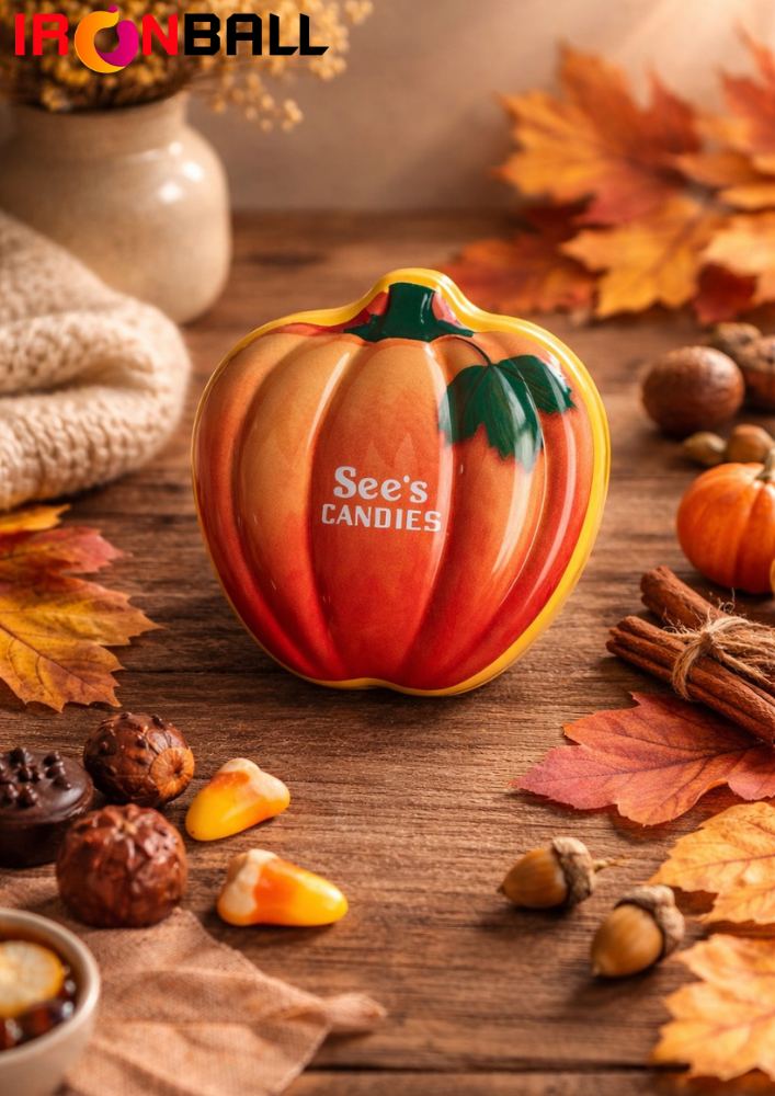 กระปุกเหล็ก ทรงฟักทอง