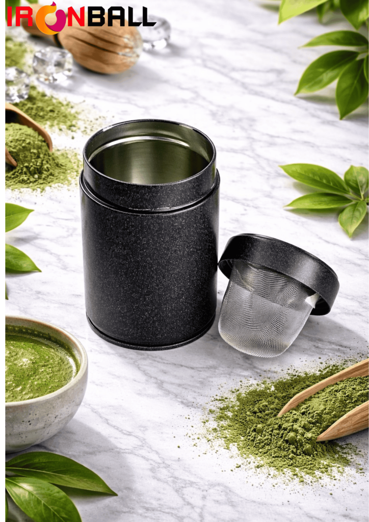 กระปุกใส่ผงมัทฉะ