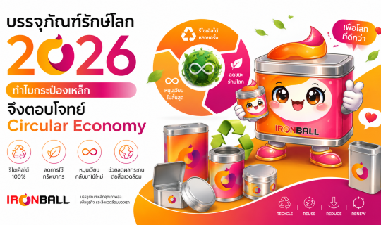 บรรจุภัณฑ์รักษ์โลก 2026: ทำไมกระป๋องเหล็กจึงตอบโจทย์ Circular Economy