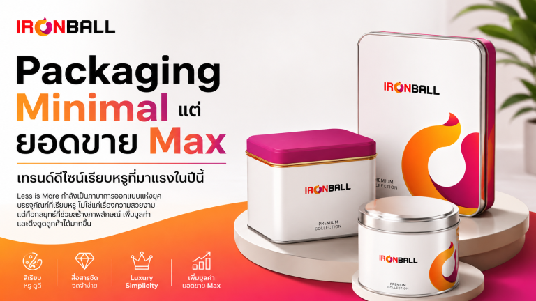 Packaging Minimal แต่ยอดขาย Max: เทรนด์ดีไซน์เรียบหรูที่มาแรงในปีนี้